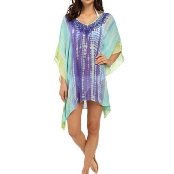 Trina Turk Nomad Tie-Dye Swim Coverup - Picture 1 of 11